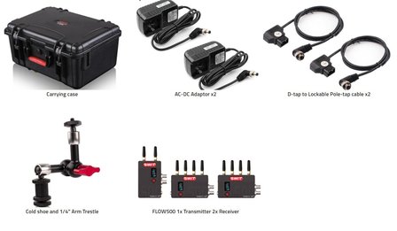 Swit FLOW500, Kit 1 Transmitter and 2 receivers